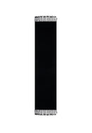 Bufanda Tejida 170X35 Cm - 100% Cachemira - Negro - Accesorios Unisex