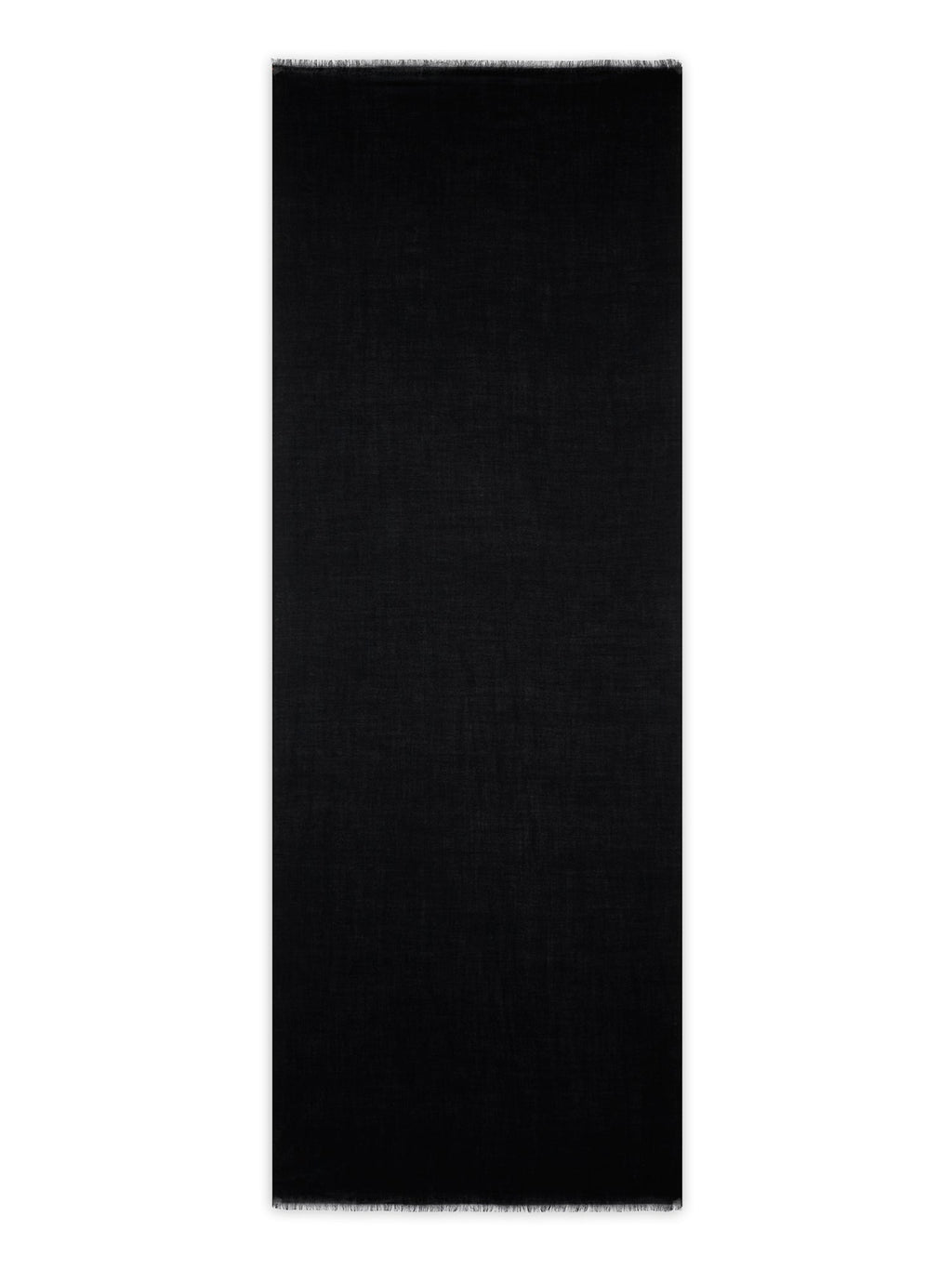 Cacupe Woven Stole 210 X 75Cm - Black - 100% Cashmere - Unisex