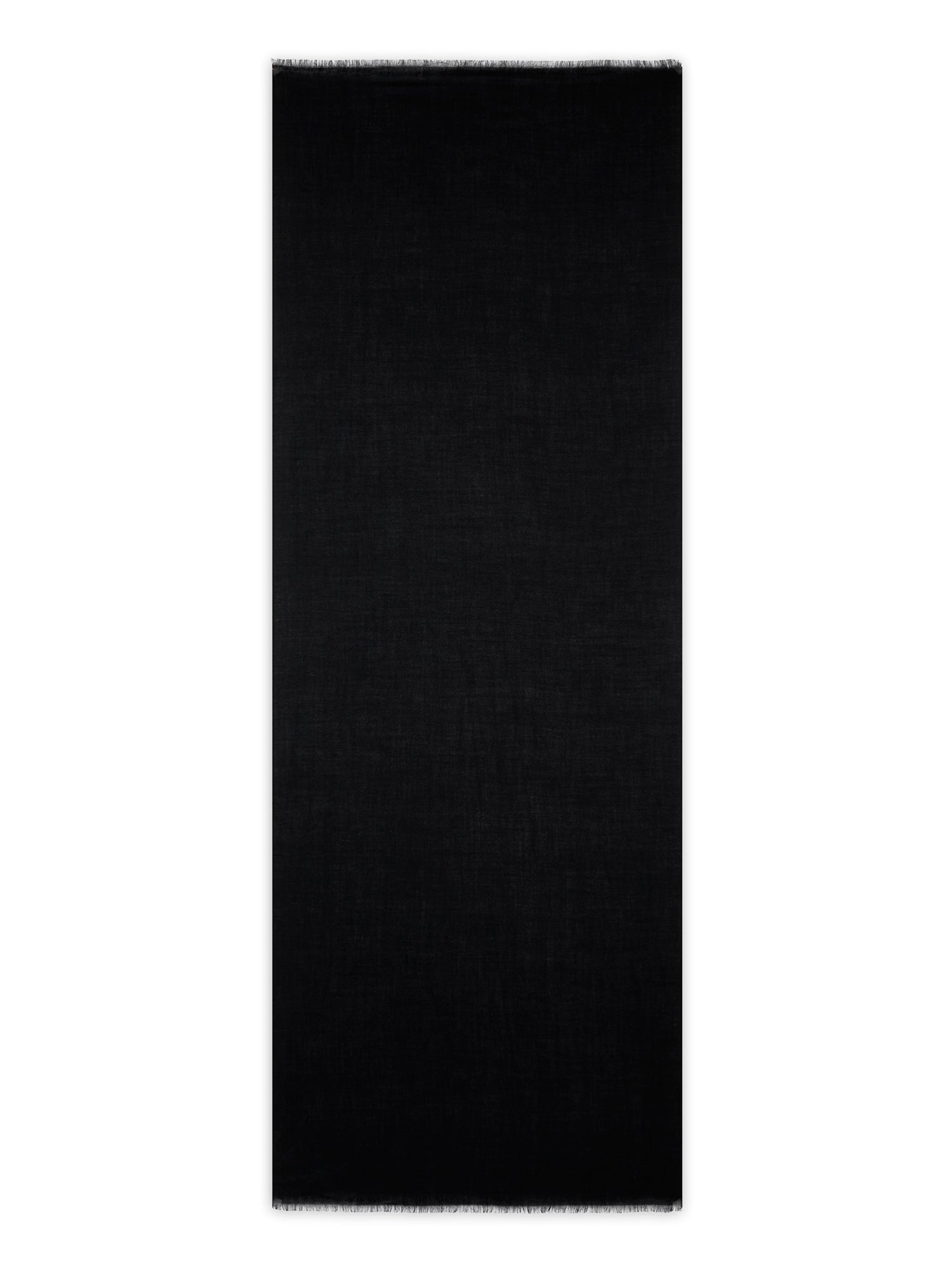 Cacupe Woven Stole 210 X 75Cm - Black - 100% Cashmere - Unisex