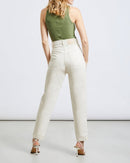 Pantalón Nora de cintura alta - Crudo - Mujer