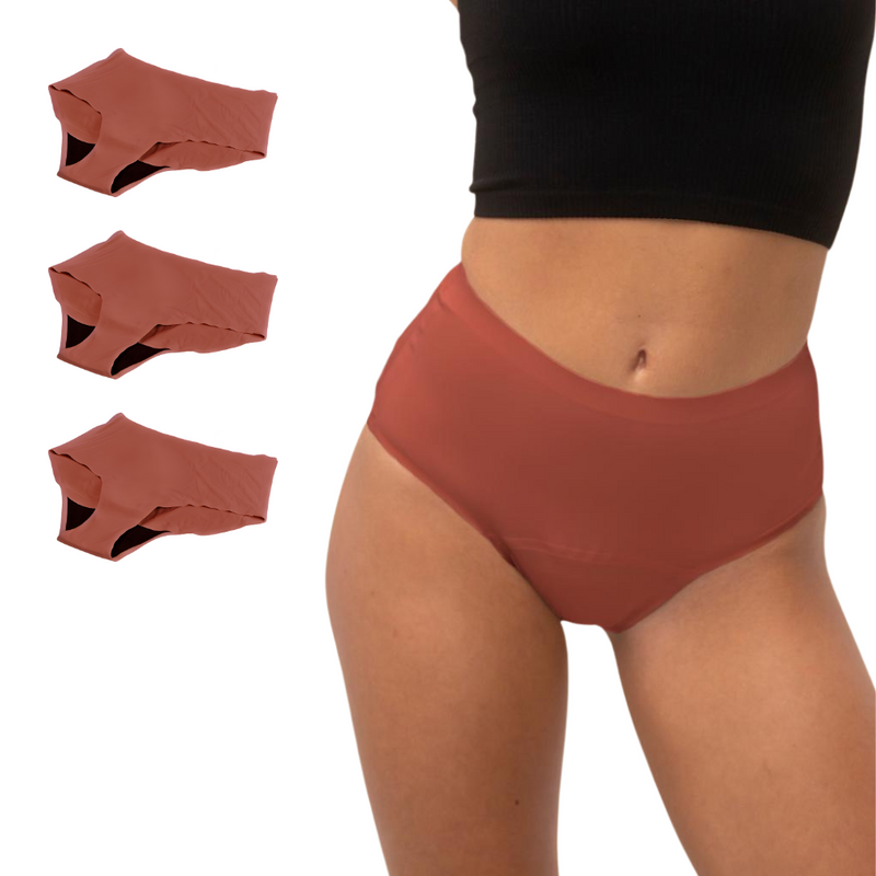 Set Of 3 Nora Menstrual Panties - Holly Berry