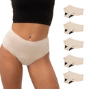 Set De 5 Braguitas Menstruales Nora - Nude