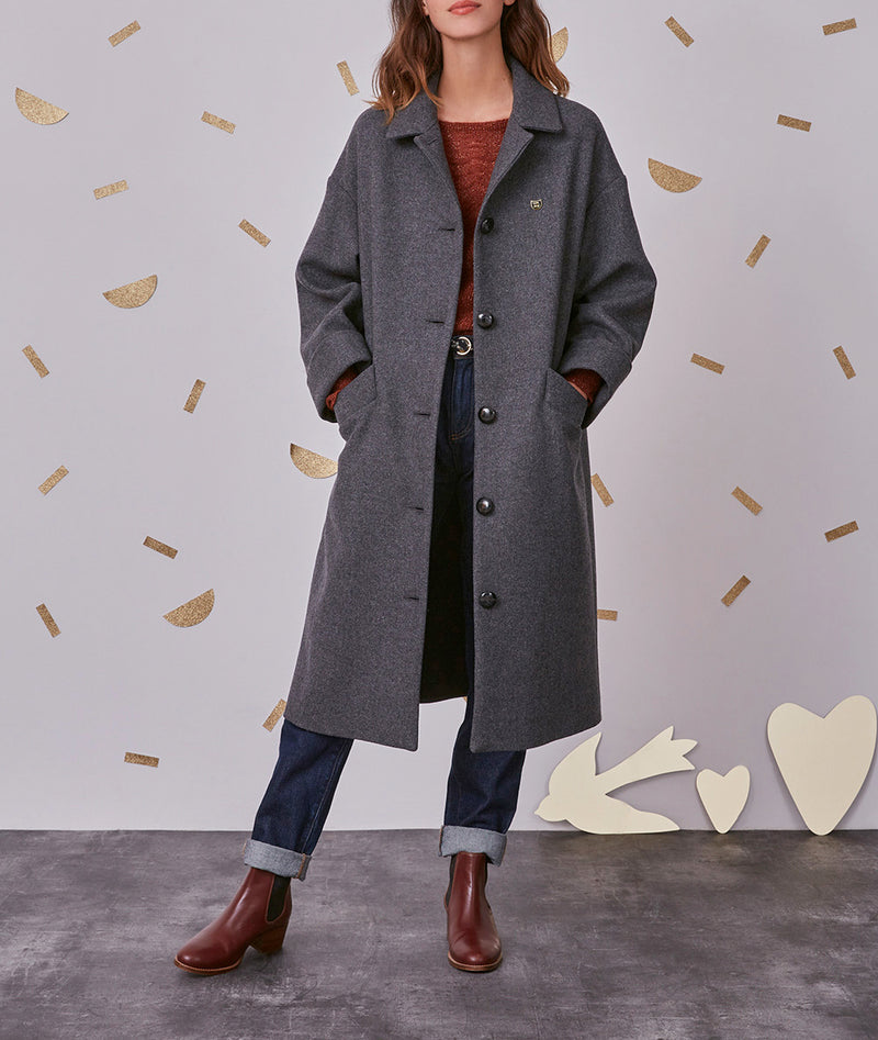 Abrigo Nora - Gris oscuro