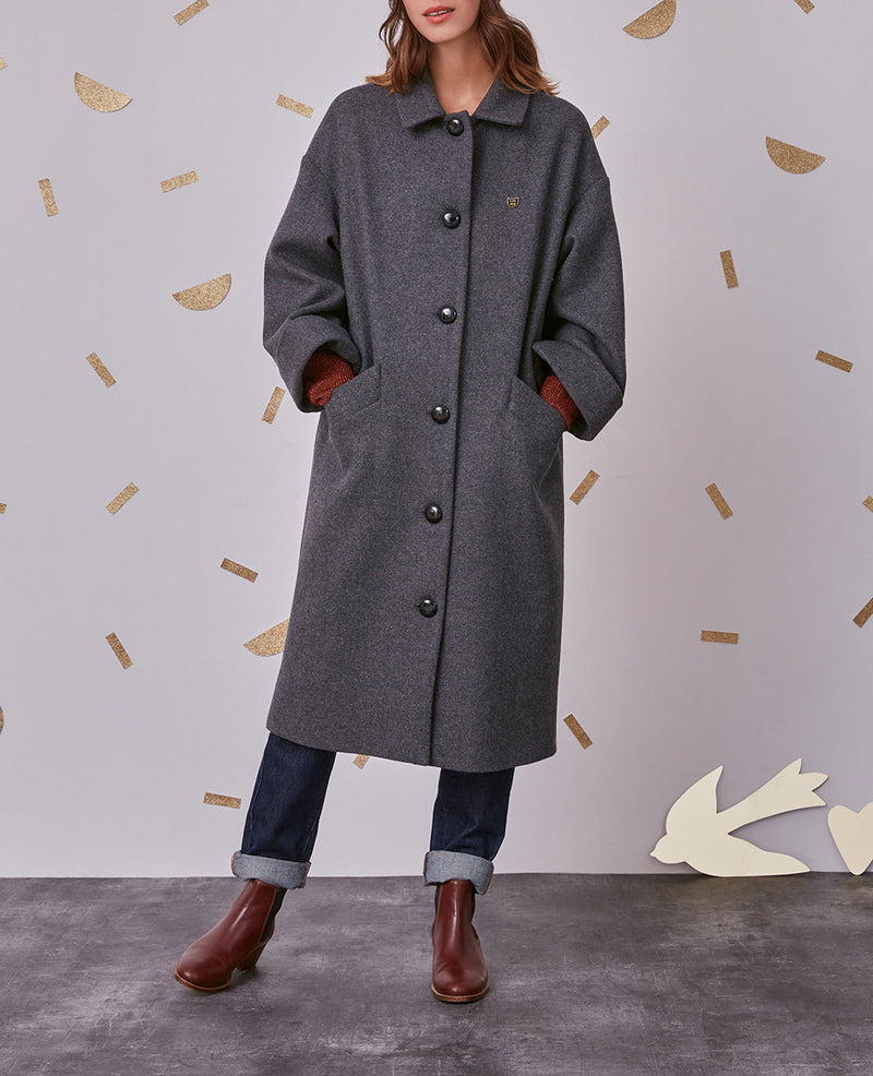 Abrigo Nora - Gris oscuro