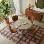 Nori - Round Dining Table - Lacquered - Beige