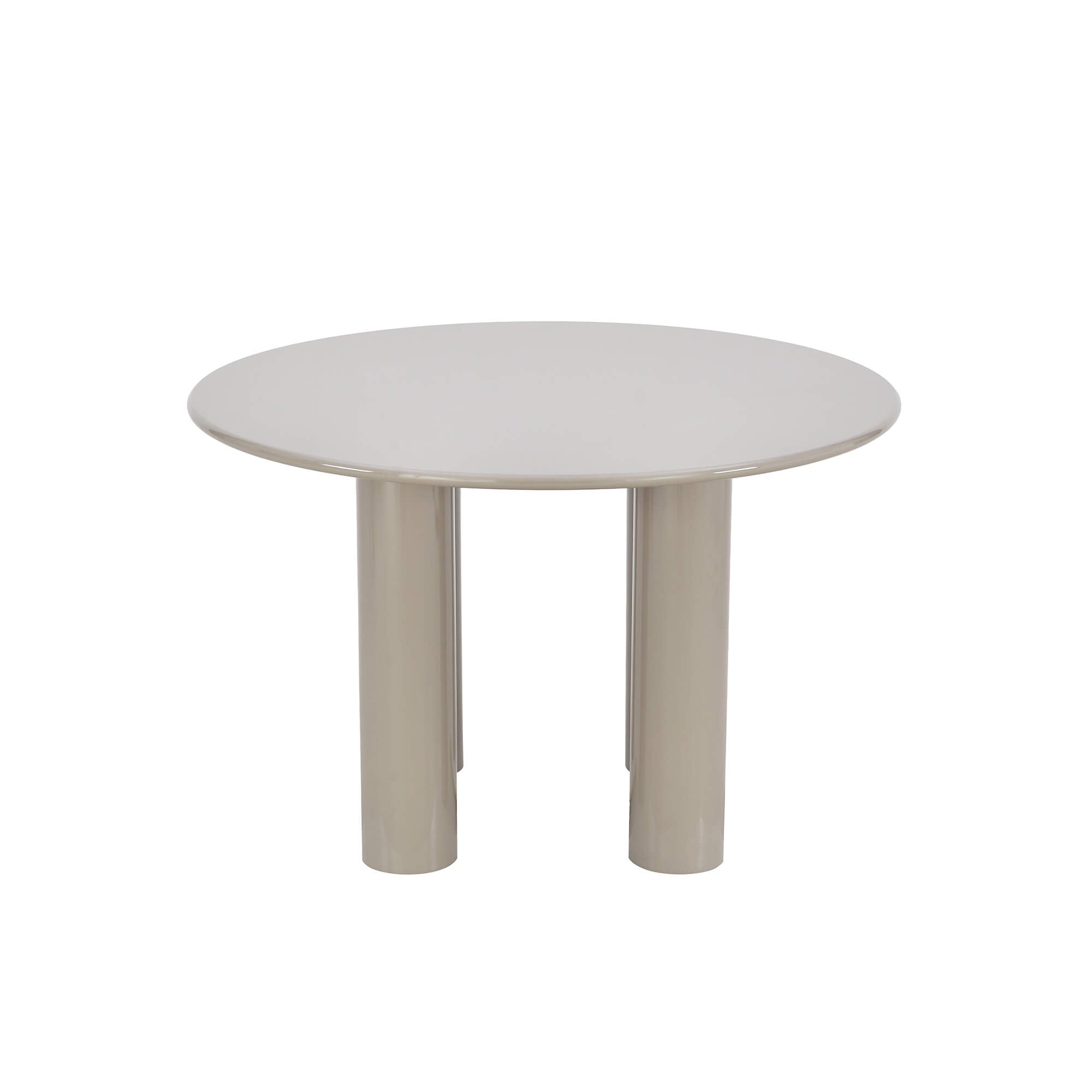 Nori - Round Dining Table - Lacquered - Beige