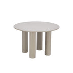 Nori - Round Dining Table - Lacquered - Beige