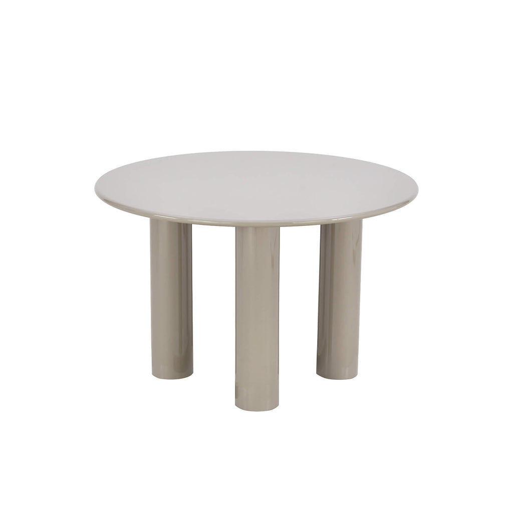 Nori - Round Dining Table - Lacquered - Beige