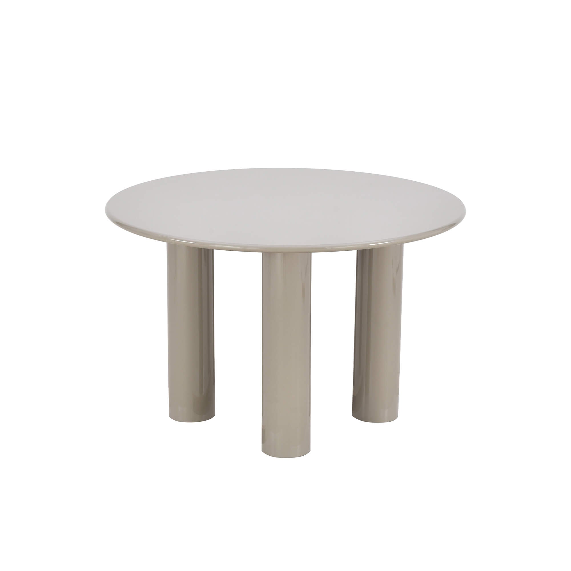 Nori - Round Dining Table - Lacquered - Beige