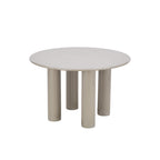 Nori - Round Dining Table - Lacquered - Beige