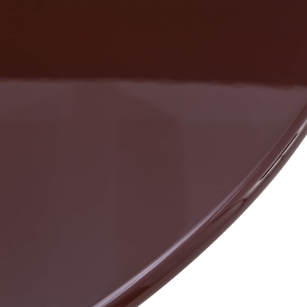 Nori - Table De Séjour Ronde - Laqué - Marron