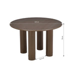 Nori - Table De Séjour Ronde - Laqué - Vert