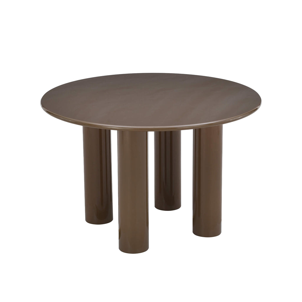 Nori - Table De Séjour Ronde - Laqué - Vert