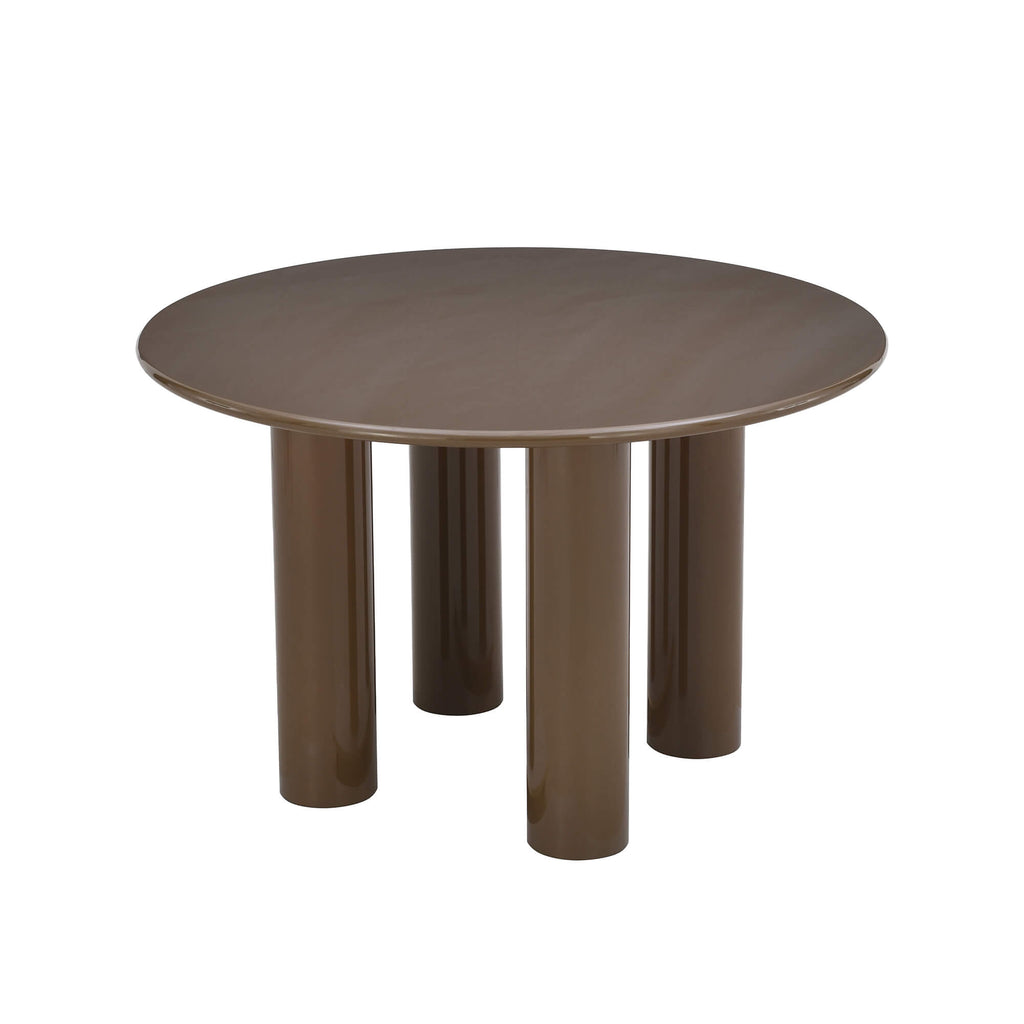 Nori - Table De Séjour Ronde - Laqué - Vert