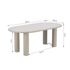 Nori - Dining Table - Lacquered - Beige