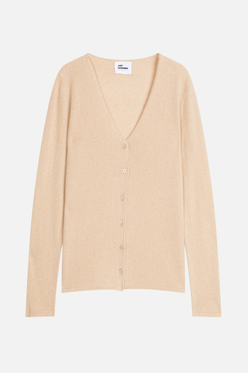 Cardigan Col V - Norma - Sable