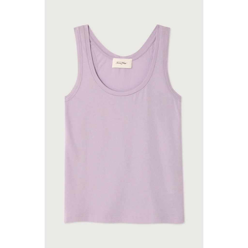 Strappy Round-Neck Vest Top - Lilac - Women