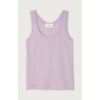 Strappy Round-Neck Vest Top - Lilac - Women