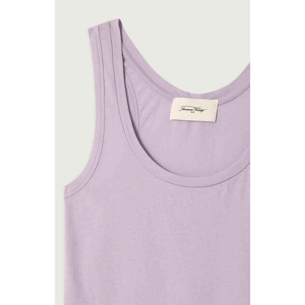 Strappy Round-Neck Vest Top - Lilac - Women