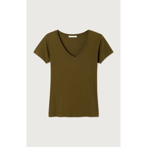 T-Shirt Ajuste Col V - Amazonie - Femme