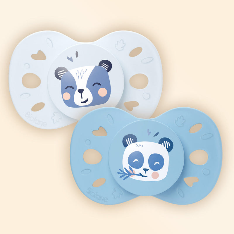 Set of 2 Anatomical Animal Pacifiers