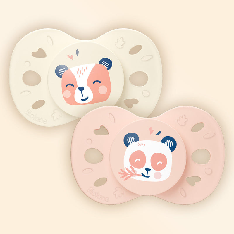 Set of 2 Anatomical Animal Pacifiers