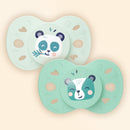 Set of 2 Anatomical Animal Pacifiers