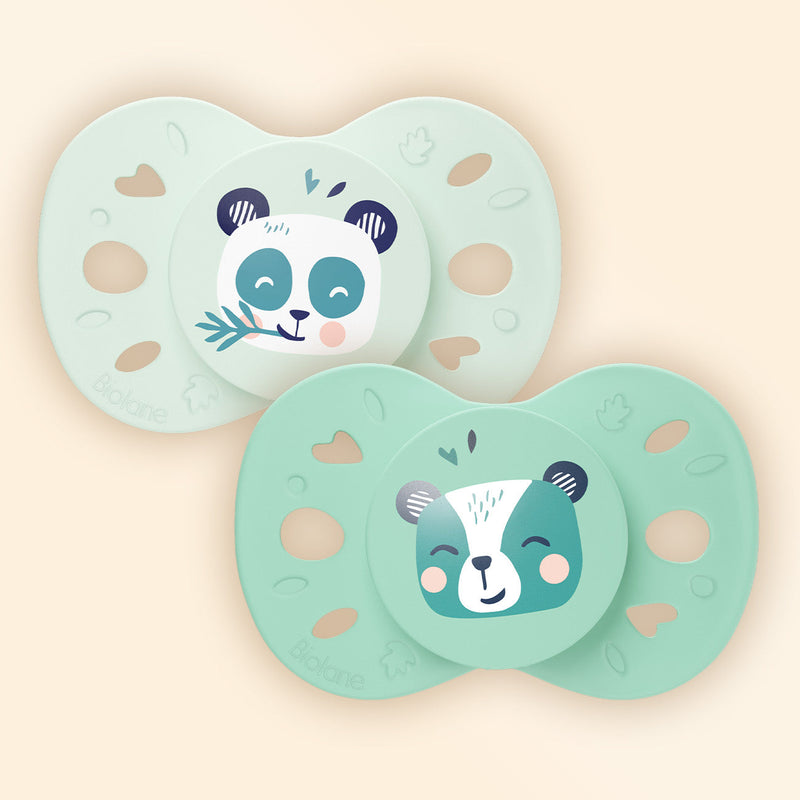 Set of 2 Anatomical Animal Pacifiers