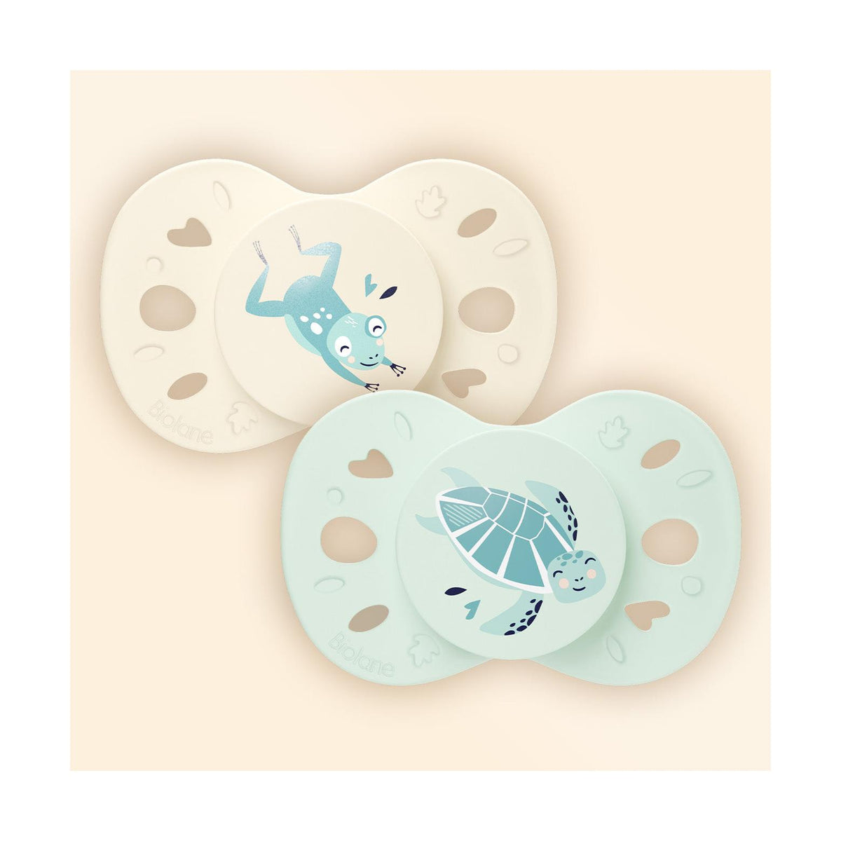 2-pack anatomiska nappar Djur