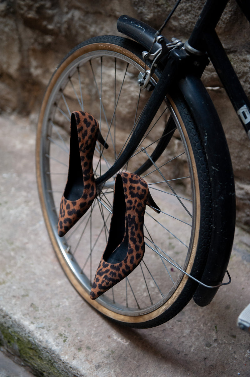 Escarpins -Cuir Leopard - Tyra