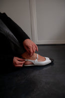 Slingbacks - Cuir Lisse Blanc - Héloïse