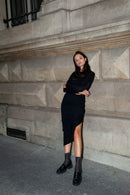 Socquettes Petite Résille Lurex - Noir