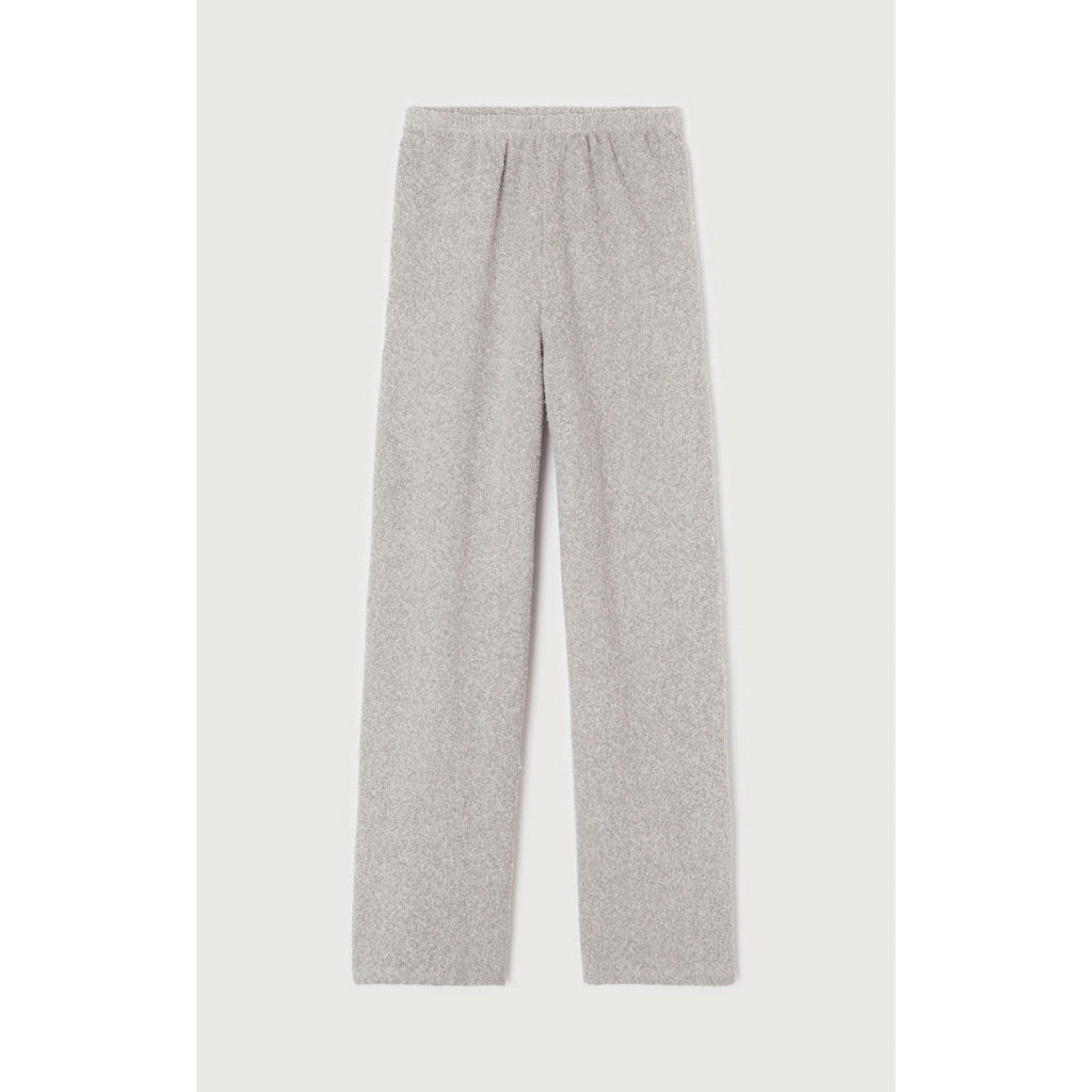 Pantalón de Chándal Recto - Gris Jaspeado - Mujer