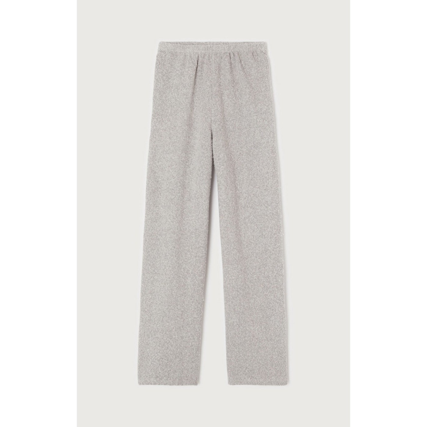 Pantalón de Chándal Recto - Gris Jaspeado - Mujer