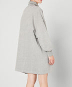 American Vintage - Short Dress LS High Neck - Heathered Grey - Women