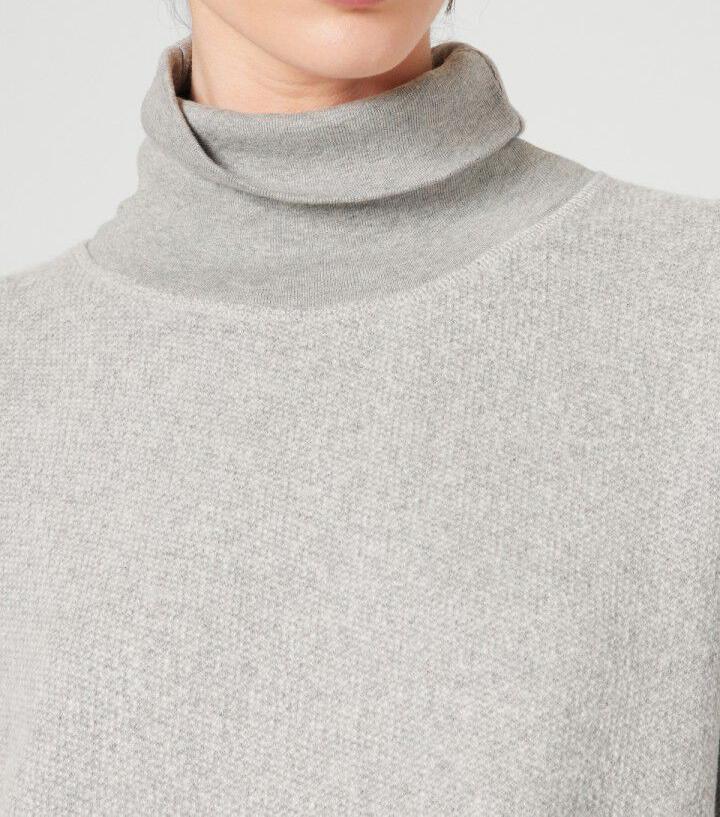 American Vintage - Vestido corto LS con cuello mao - Gris China - Mujer
