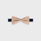 Wool Bow Tie - Beige and Brick