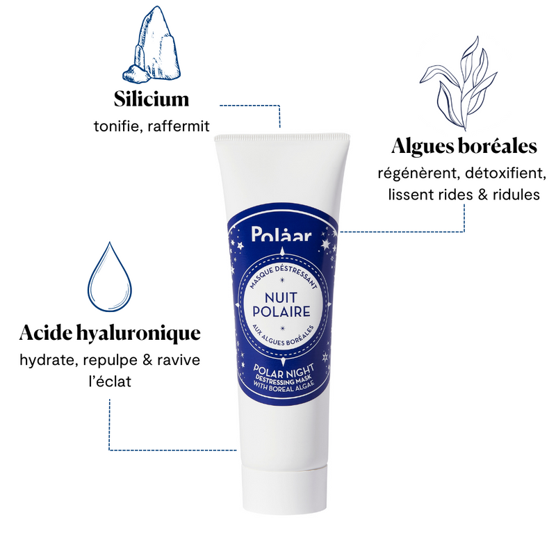 Polaar - Masque Déstressant - Nuit Polaire - 50Ml