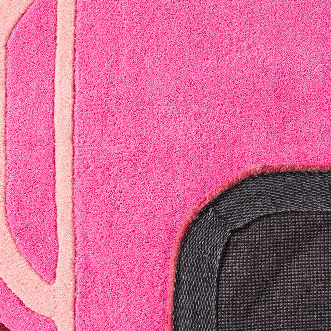 Nuage Sucre – Pink and Burgundy wool rug – Nuage Sucre