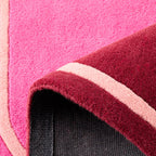 Nuage Sucre – Pink and Burgundy wool rug – Nuage Sucre