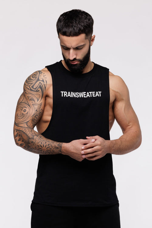 Debardeur Drop Arm Relaxed - Noir