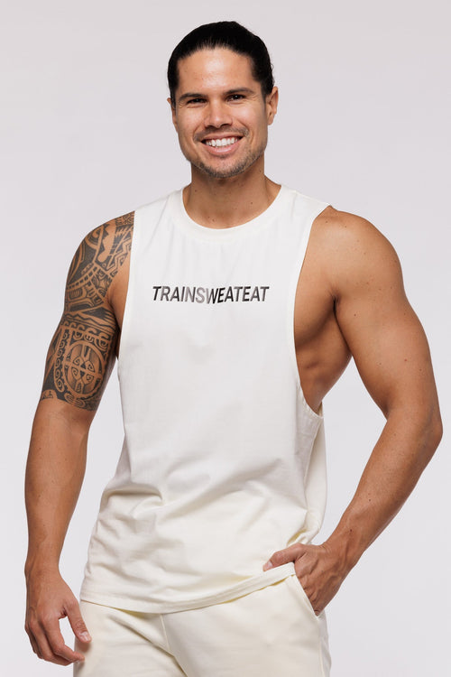 Debardeur Drop Arm Relaxed - Crème