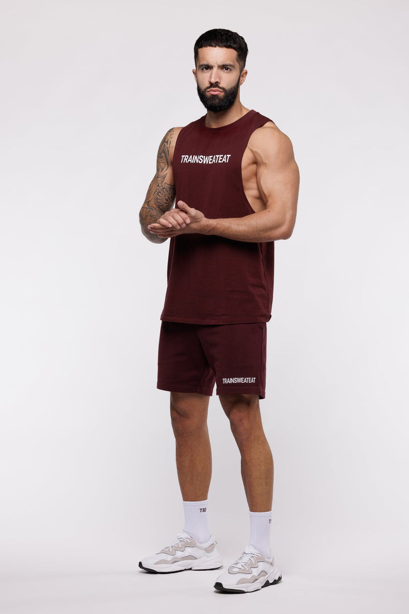 Debardeur Drop Arm Relaxed - Raisin