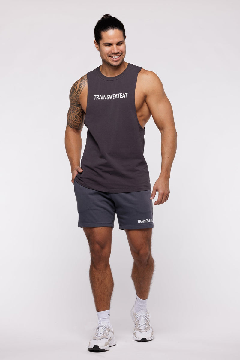 Debardeur Drop Arm Relaxed - Anthracite