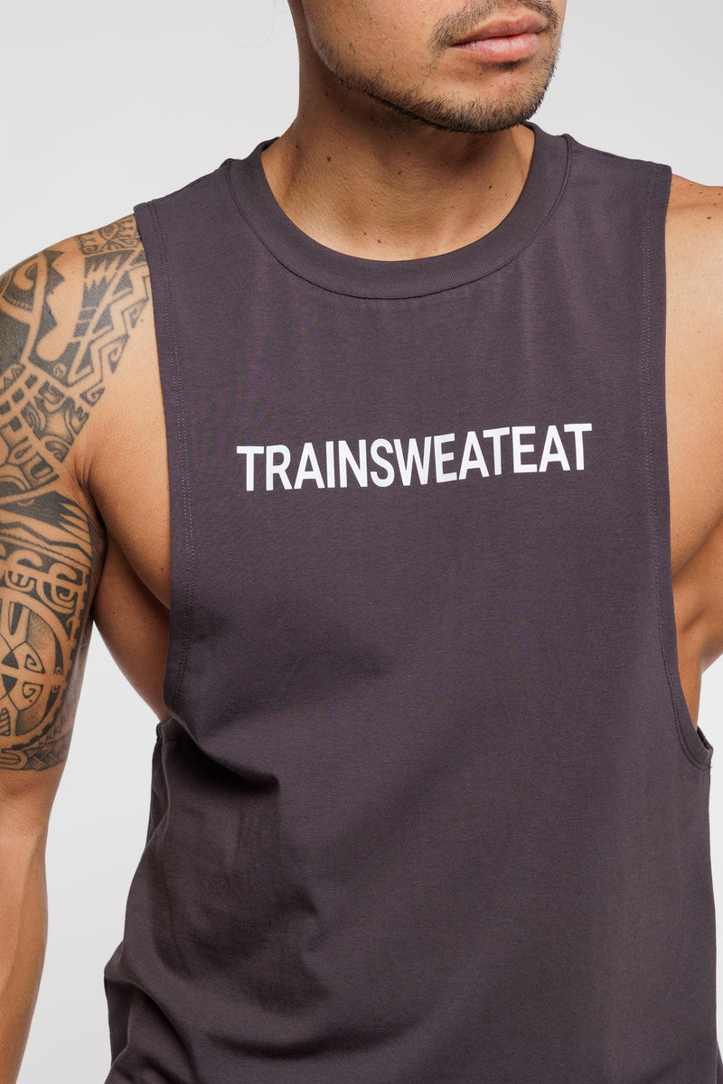 Debardeur Drop Arm Relaxed - Anthracite