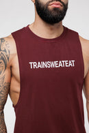 Debardeur Drop Arm Relaxed - Raisin