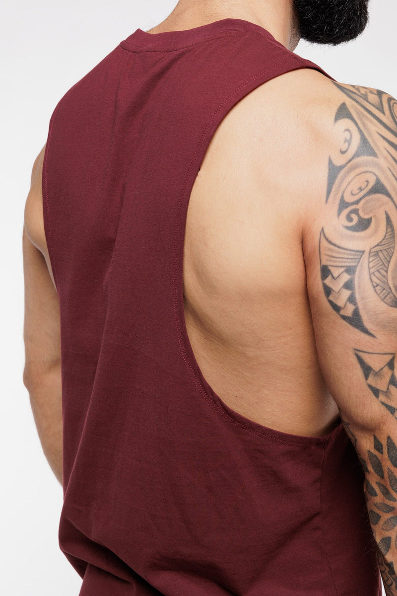 Debardeur Drop Arm Relaxed - Raisin