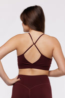 Brassière Crossed Ajustable - Raisin