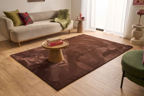 Tapis Nube 6000 - Motif Uni - Marron - Intérieur