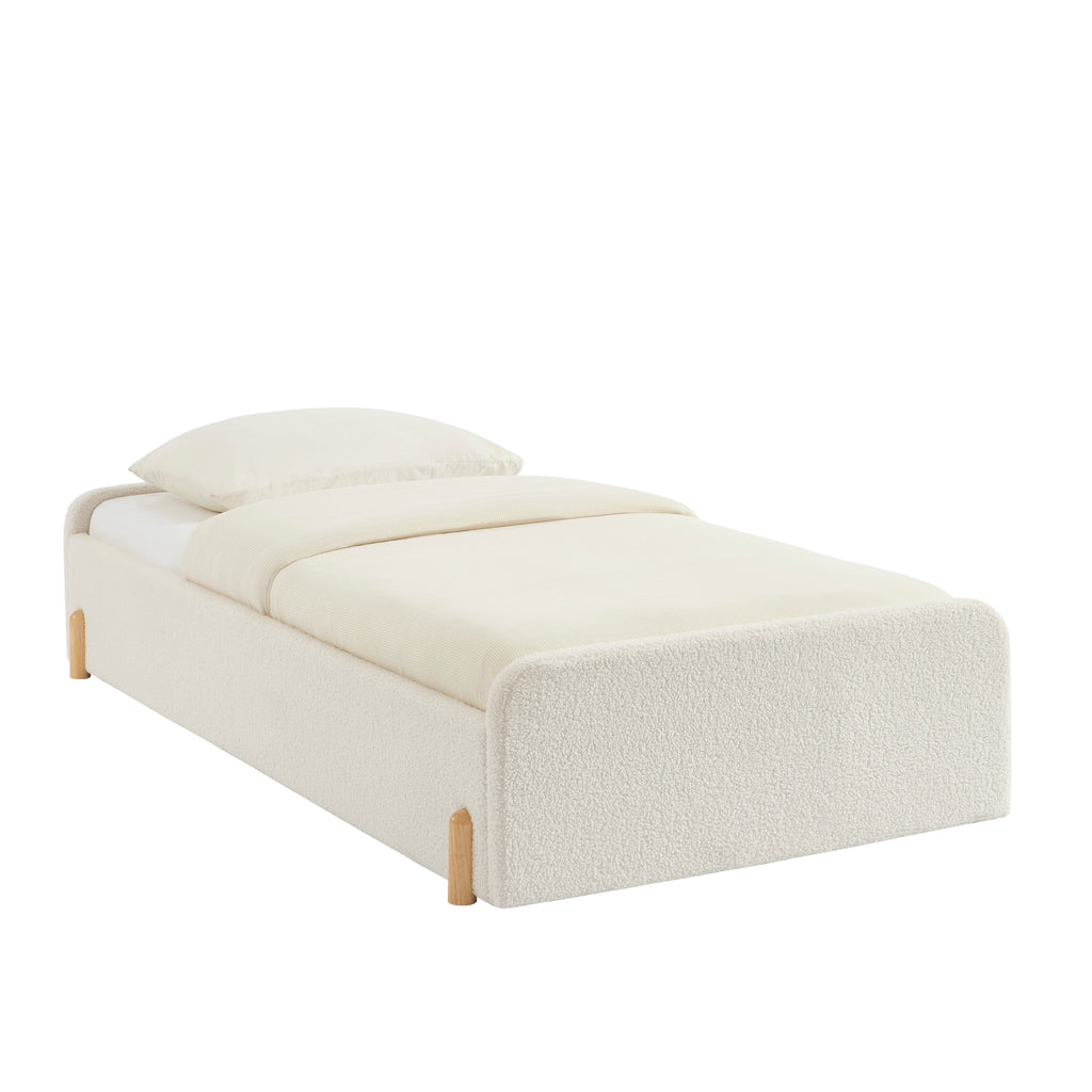 Nui - Children’s Bed - Beige Bouclé Fabric